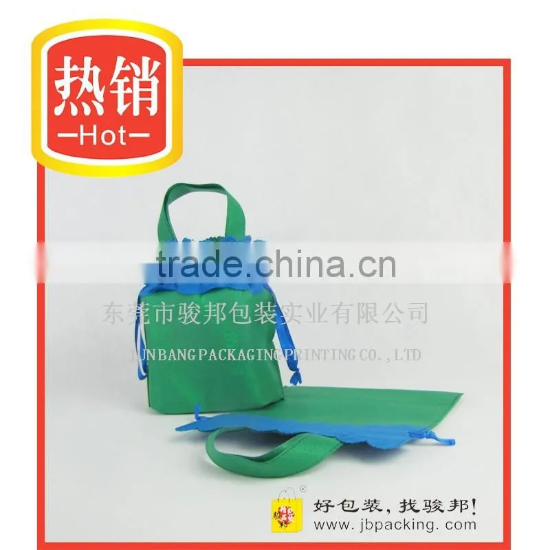 JUNBNAG hot sell cheap factory drawstring lamination non-woven gift bag