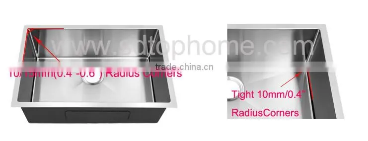 CUPC Certificate Handmade single bowl handmade sink