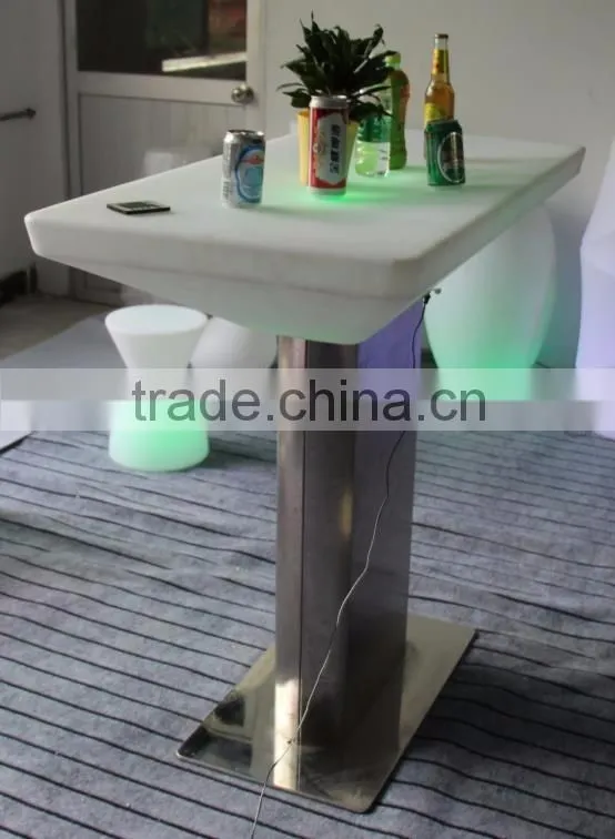 PE Plastic Big Bar Table with LED light and remote 120110E