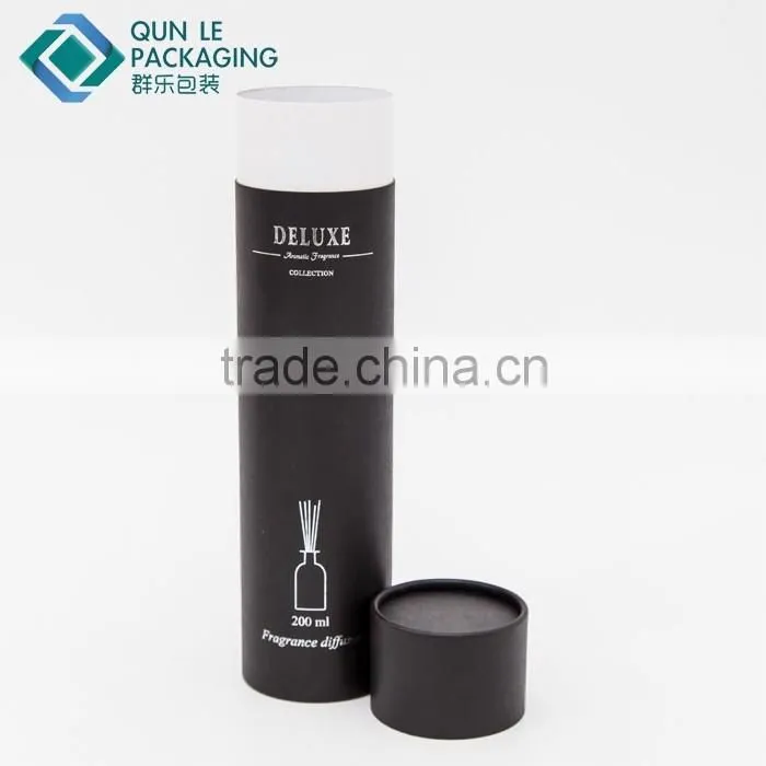 Custom Made Paper Tube Reed Diffuser Packaging Box with Hot Foil Stamping