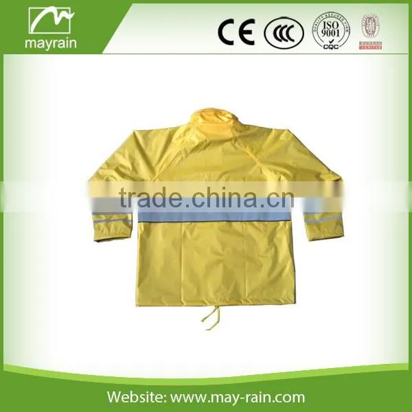 workers raincoat heavy duty/pvc two piece raincoat