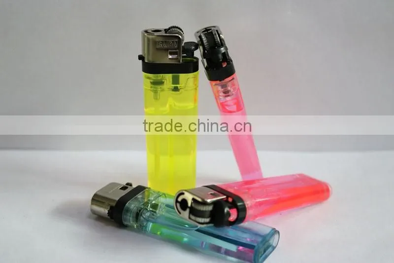 Cheap price transparent color flint disposable lighter