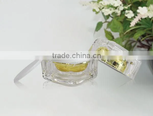 see-through acrylic material cosmetic skincare high end cream jar for brand 30ml