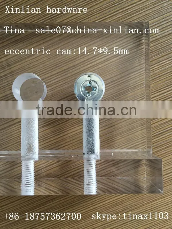 Furniture connecting fittings eccentric cam screw drilling nut/ furniture connecting fittings