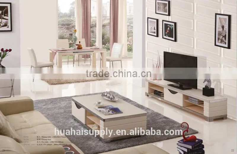 Living room design tempered glass end table