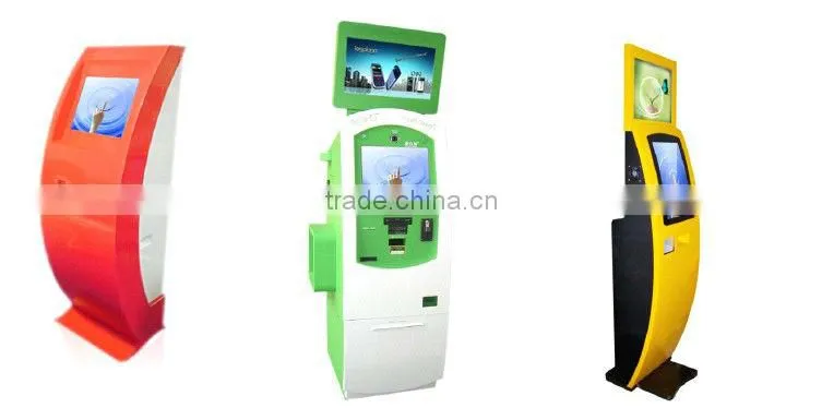 Hot advertising kiosk with coupon printer touch screen