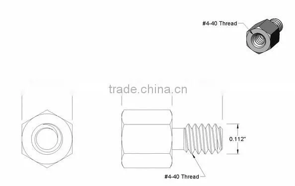 Brass Male-Female Threaded Hex Standoffs