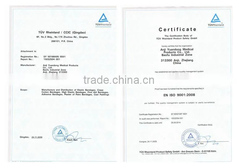 YD60473 Self-adhesive elastic bandage(cotton) FDA & CE & ISO