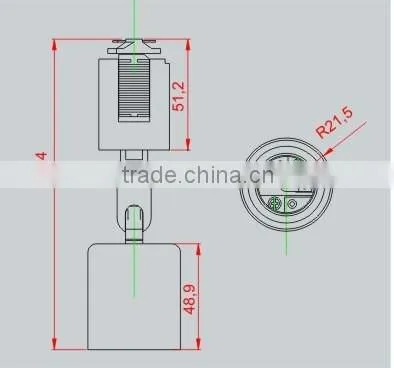 E26 Sundial track lights