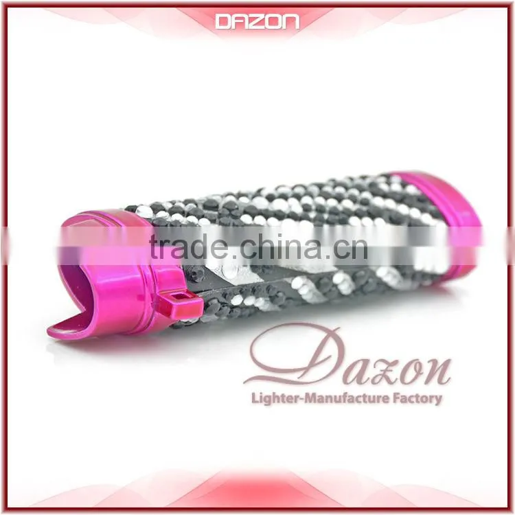 Metal Diamond Lighter Case For BIC Custom