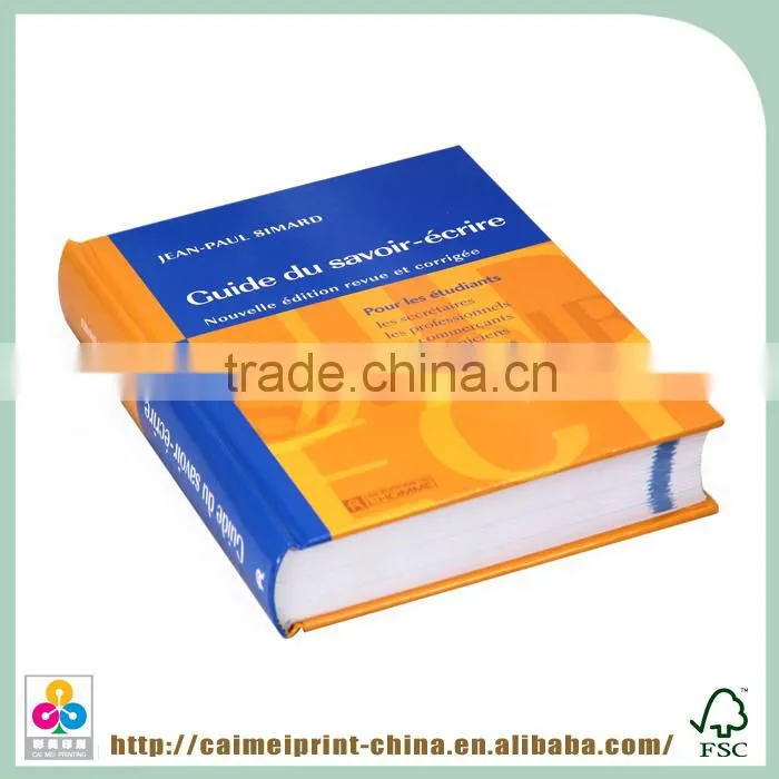 Caimei 2015 custom thick hardcover book printing with timely service