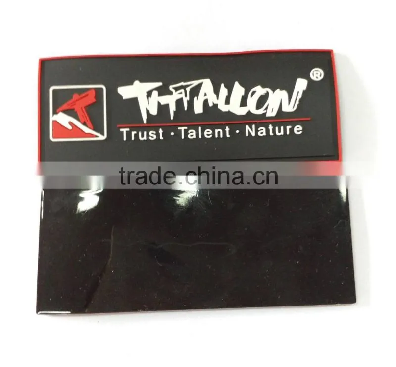 Wholesale custom soft 3d PVC rubber patch