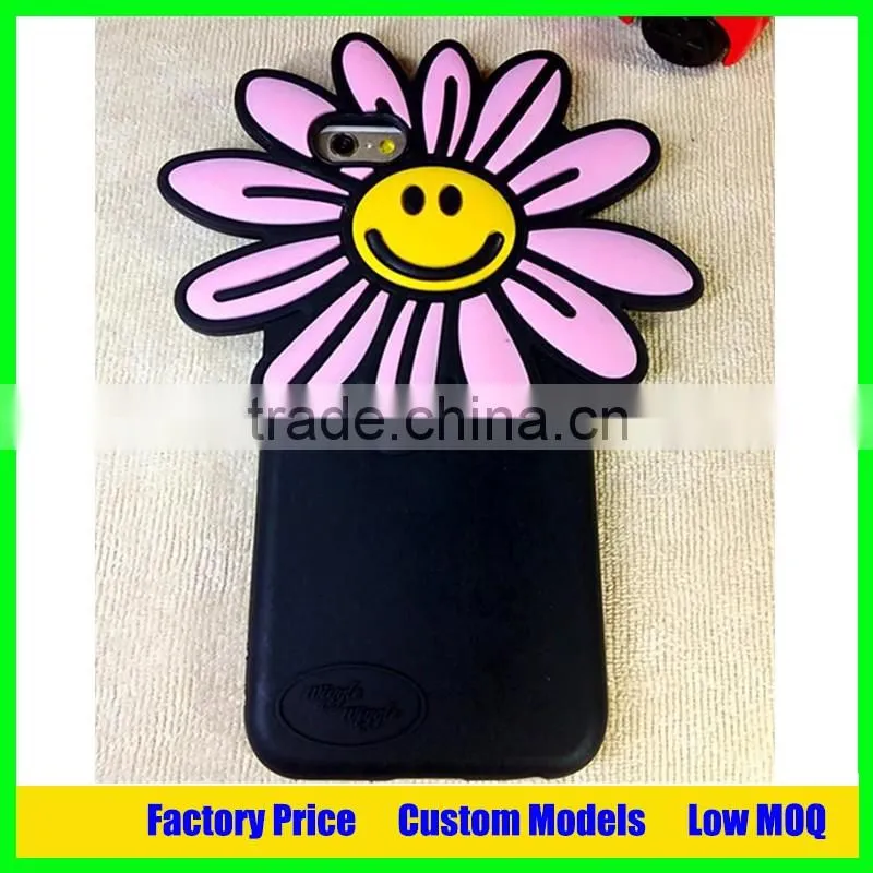 4.7 inch sunflower silicone mobile phone case for iphone 6 6s