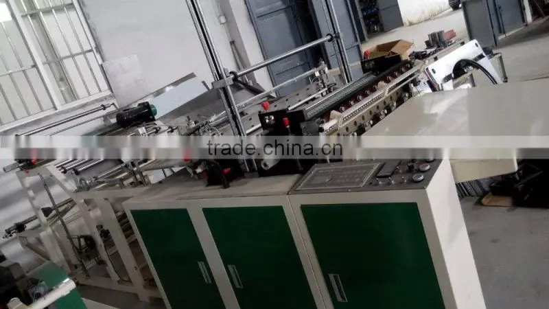 Automatic 2 Lines T-shirt , cloth, plastic bag making machine for sale