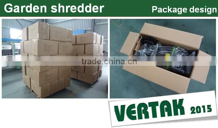 2015 new promotion model plastic garden shredder machine/paper shredder prices