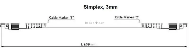 High quality zirconia ferrules FC Fiber optical patch cord