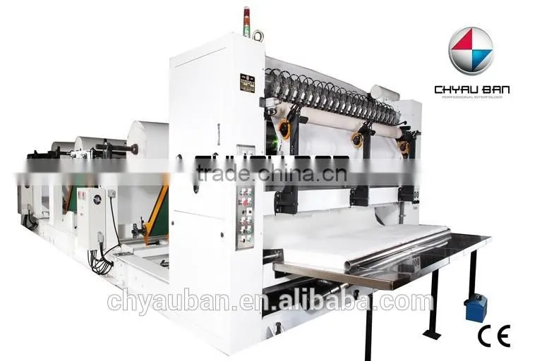 Automatic Packing Box Gluing Facial Tissue Paper Machinery Line