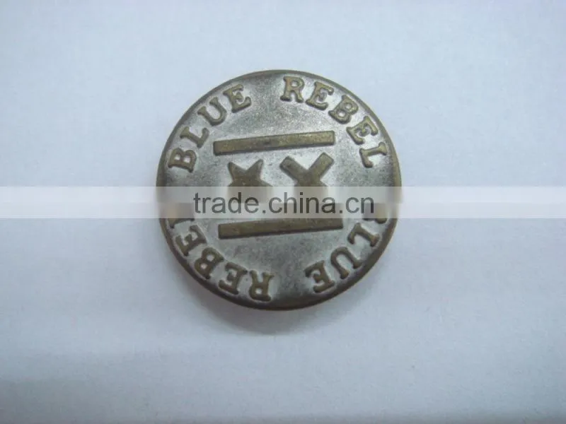 17mm metal 4 parts snap on button emergency panic button