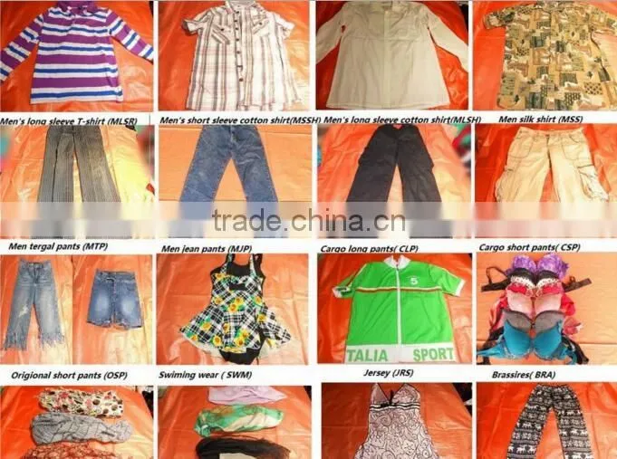 2015 hot sale colored used ladies leggings used clothes
