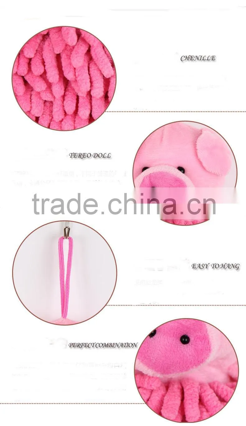 2015 good sale chenille cartoon animal hand towel