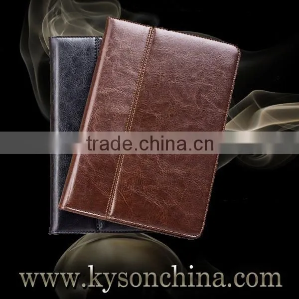 Brown real leather protective case for Apple iPad mini2 retina