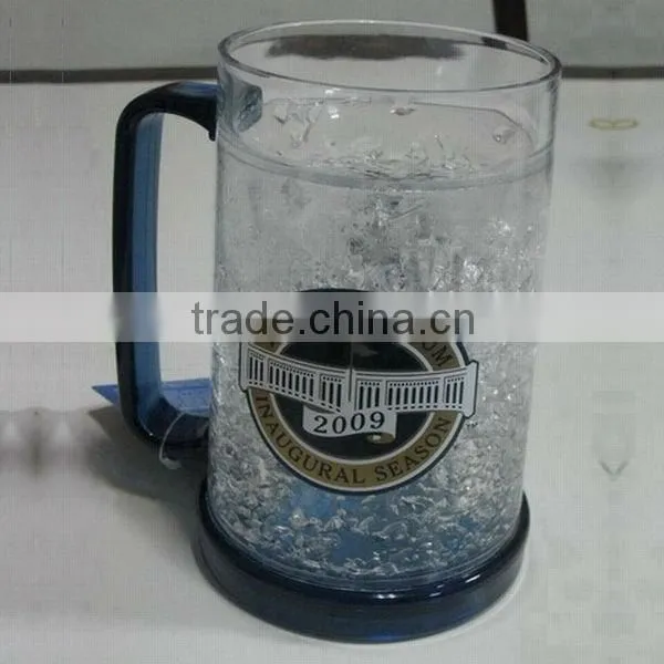 450ml/16oz BAP free plastic beer mug freezer