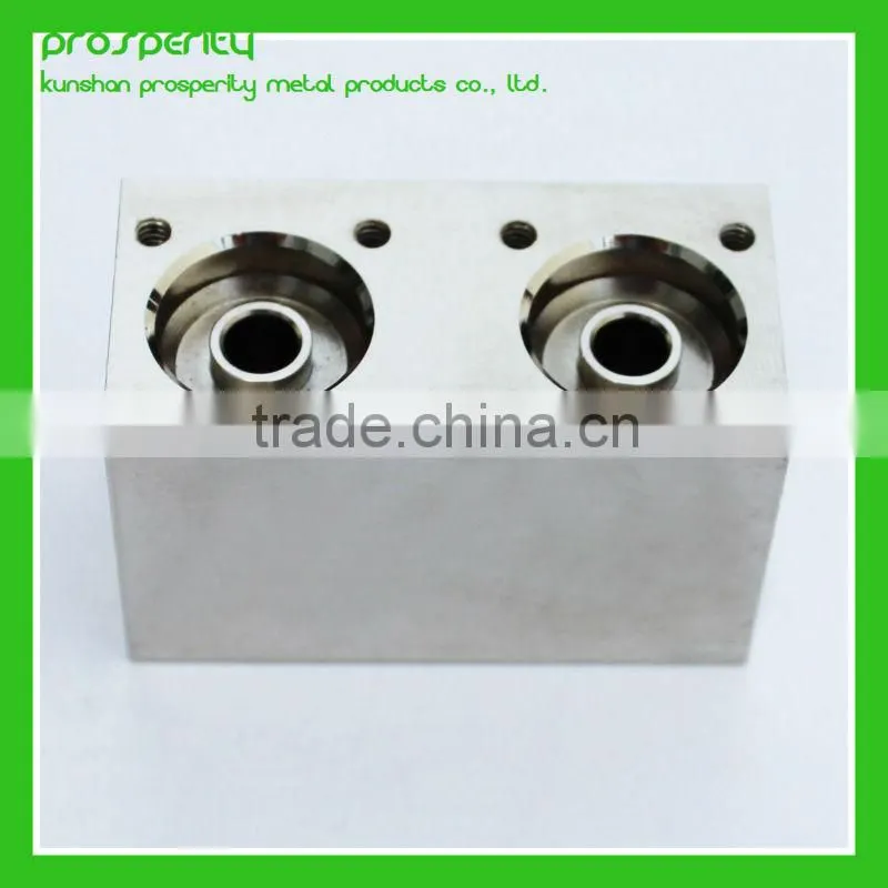 high quality cnc maching brass valve block plated chrome nickel
