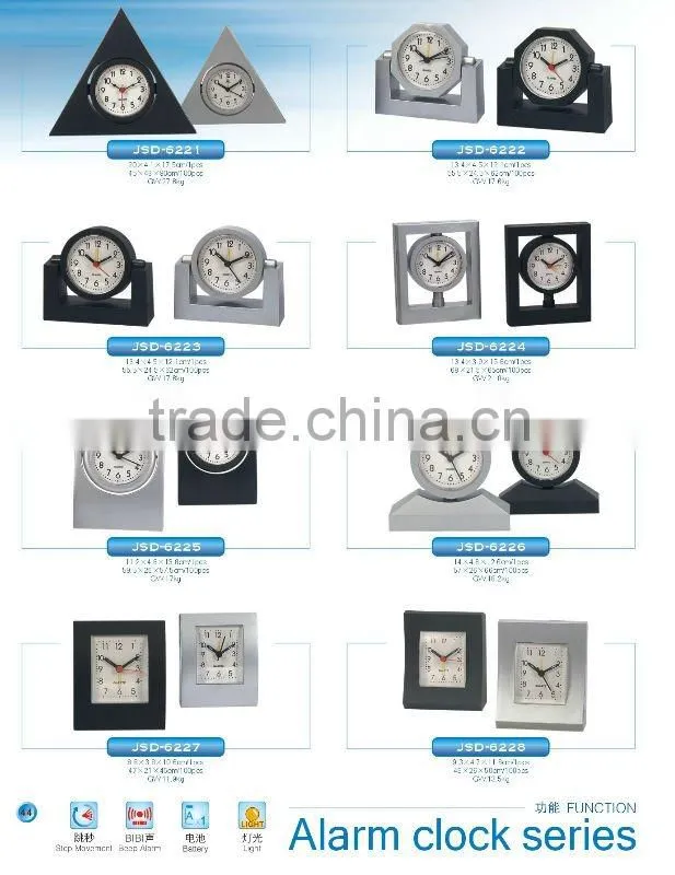 lowest price plastic clock,folding travel alarm Clock