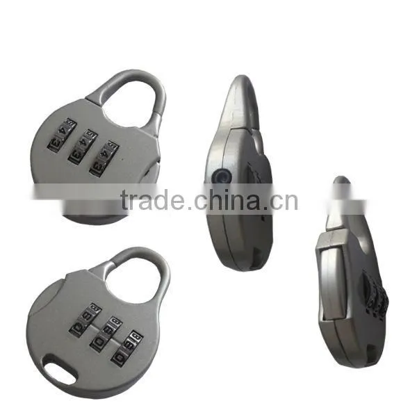 plastic luggage combination padlock luggage lock