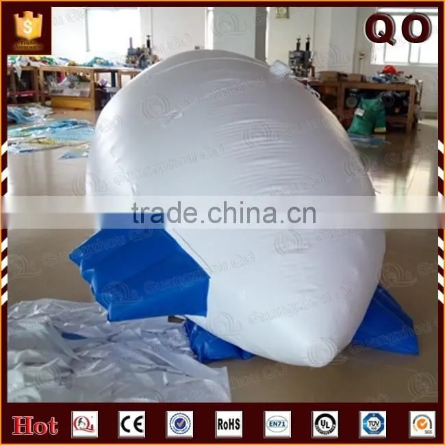 Custom design aircraft shaped outdoor advertising inflatable zeppelin helium balloon
