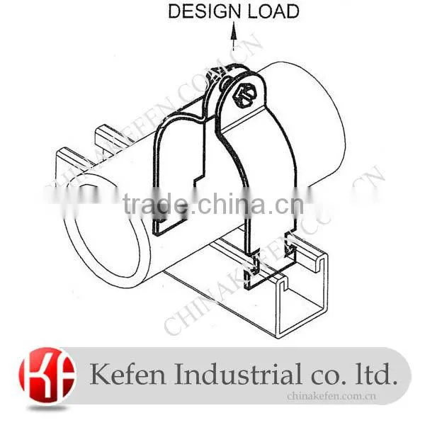 Galvanized EMT tube Steel Beam Clamp