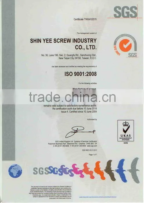 Taiwan Supplier Six Lobe Tamper Truss Head Electronic Screw