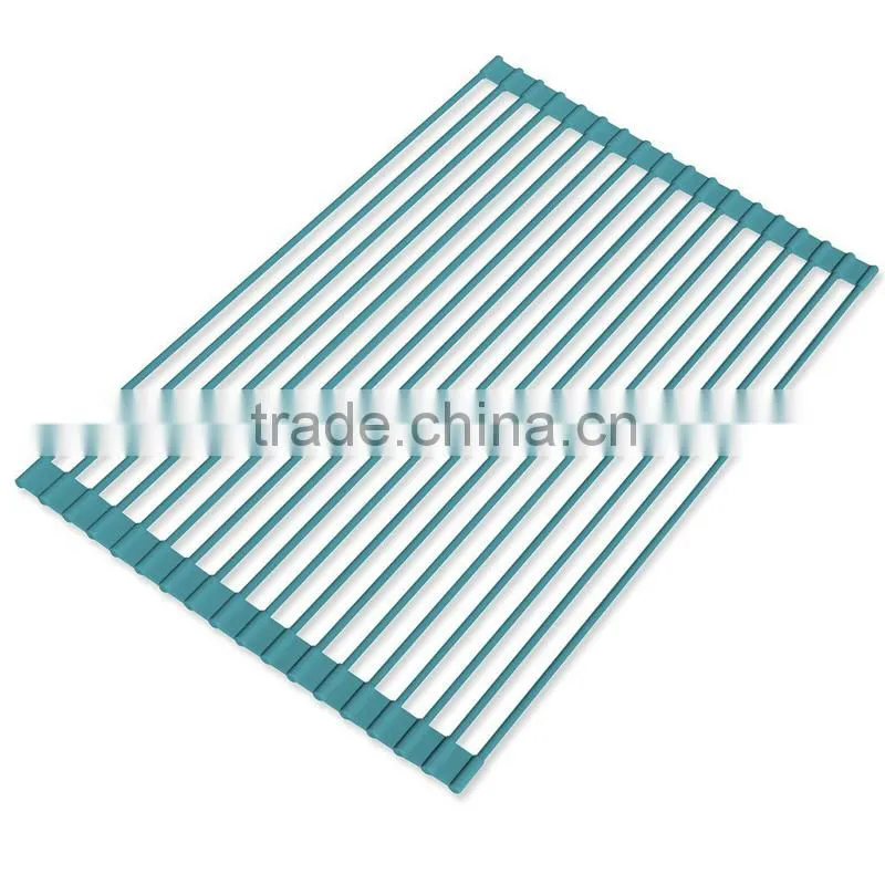 Kitchen Sink Dish Rack Stainless Steel Collapsible Dish Rack