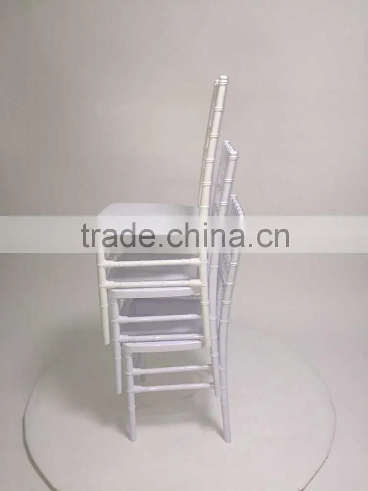 knock down polycarbonate white tiffany chair/chiavari chair
