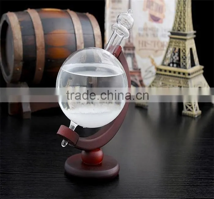 Creative Glob shap Heat-resistant glass Weather forcast Bottle