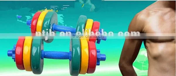 2015 Color vinyl dipped dumbbell Gym Free weights