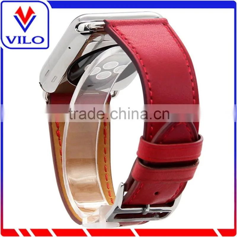 New Genuine Leather Wristband Single Tour Bracelet Watch Band For Apple Watch 38mm 42mm