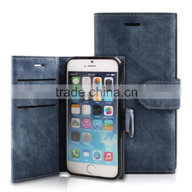2016 Hot Denim Cell Phone case with many card slots