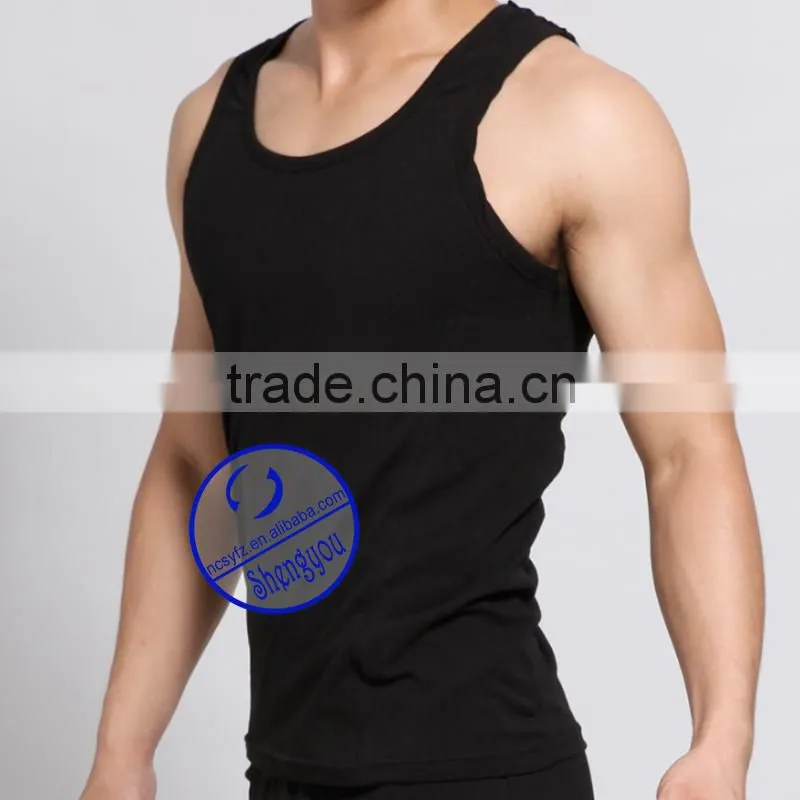 Custom blank wholesale gym mens stringer bodybuilding tank top