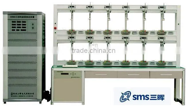 Three Phase ELectric Meters Calibration Test Bench with 12 meters positions