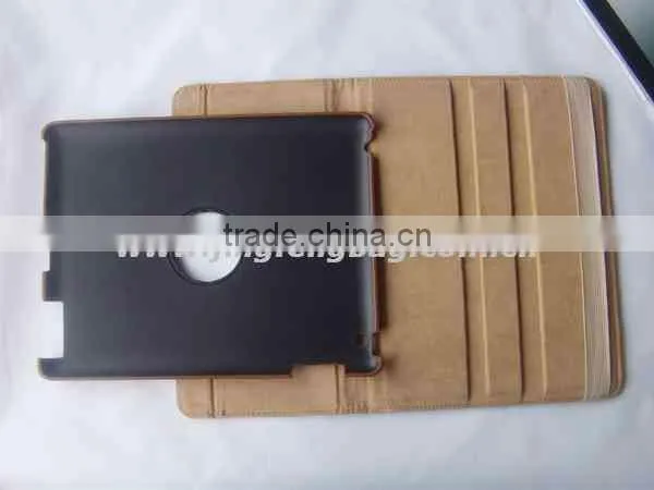 hot sale design leather rotatable tablet case