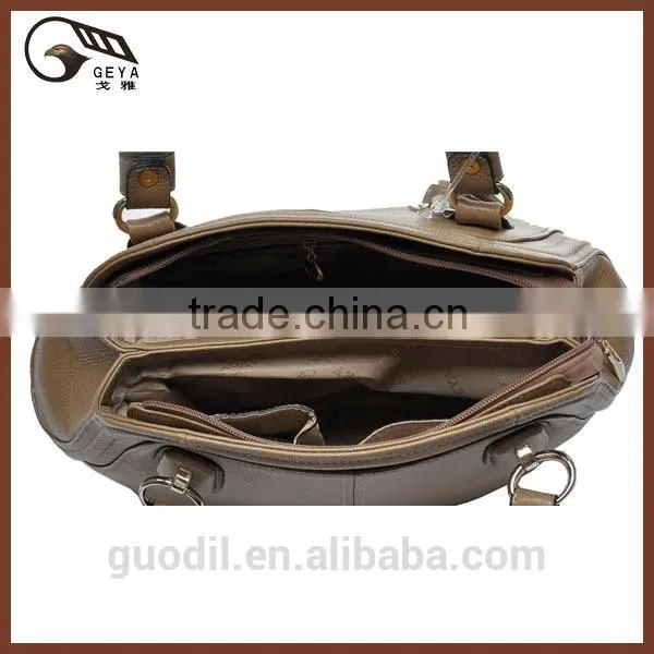 fashion handbag with high quality hardware from china in wholesale lady bag