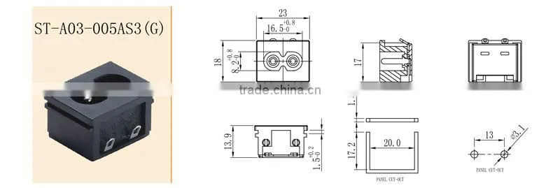AC inlet IEC8 Power Socket