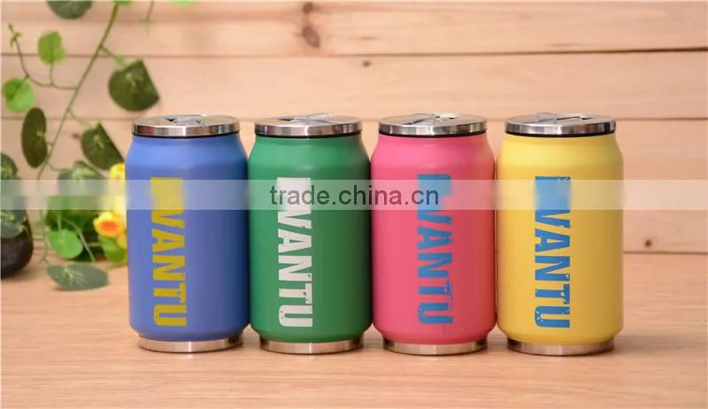 Manufacturer selling zip-top can shape stainless steel vacuum flask