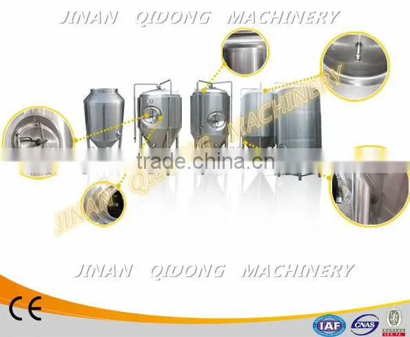 500l glycol jacket conical fermenter