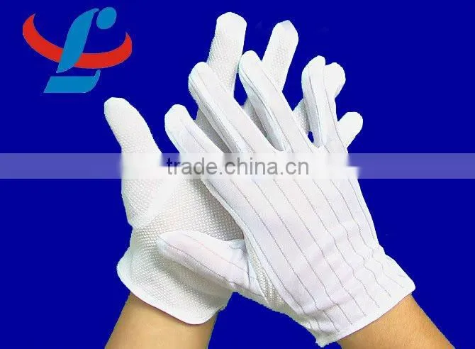 Anti-slip ESD working glove