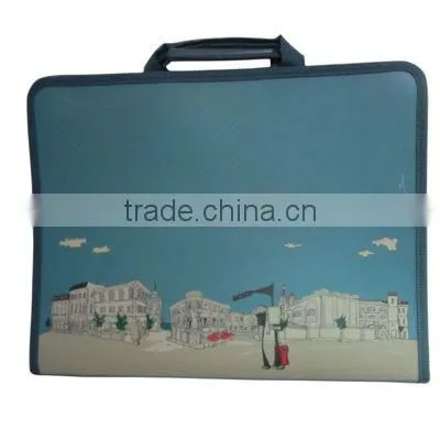 blue PVC Document case