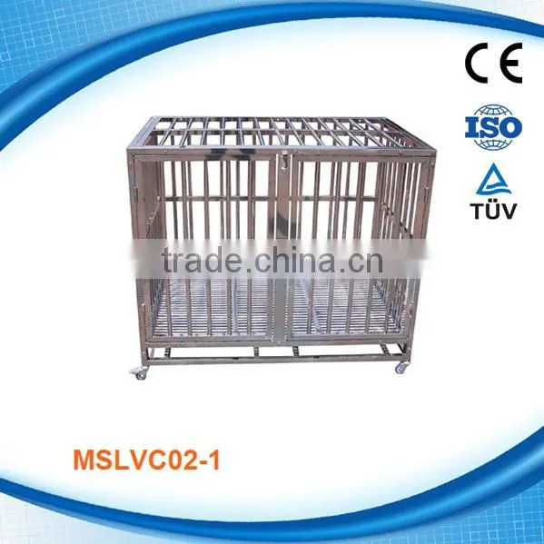 MSLVC04W Stainless steel resist corrosion dog cage for dog pets grooming