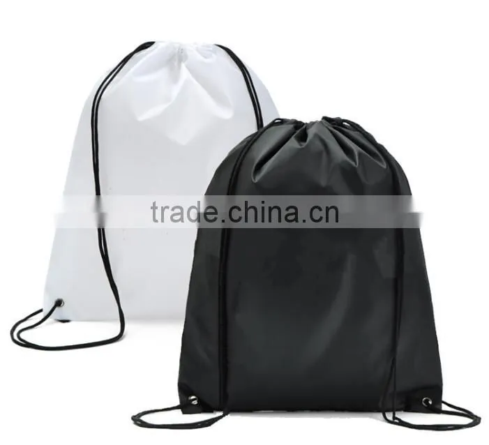 customized printing polyester drawstring bags for teens