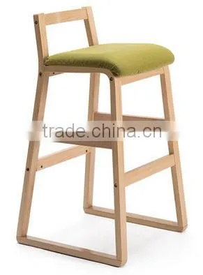 FIRST TOUCH low-back bar chair,wooden high bar stool AM-077B